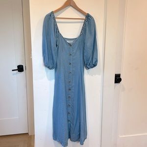 Zara Woman Premium Denim Collection lyocell Dress